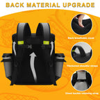 Ytonet Food Delivery Backpack with 7 Cup Holders, XX-Large Expandable Delivery Bag for Hot/Cold Food with Reflective Strip, Insulated Pizza Bags Fits for Bike, Uber-Eats, Grubhub, Doordash, Black
