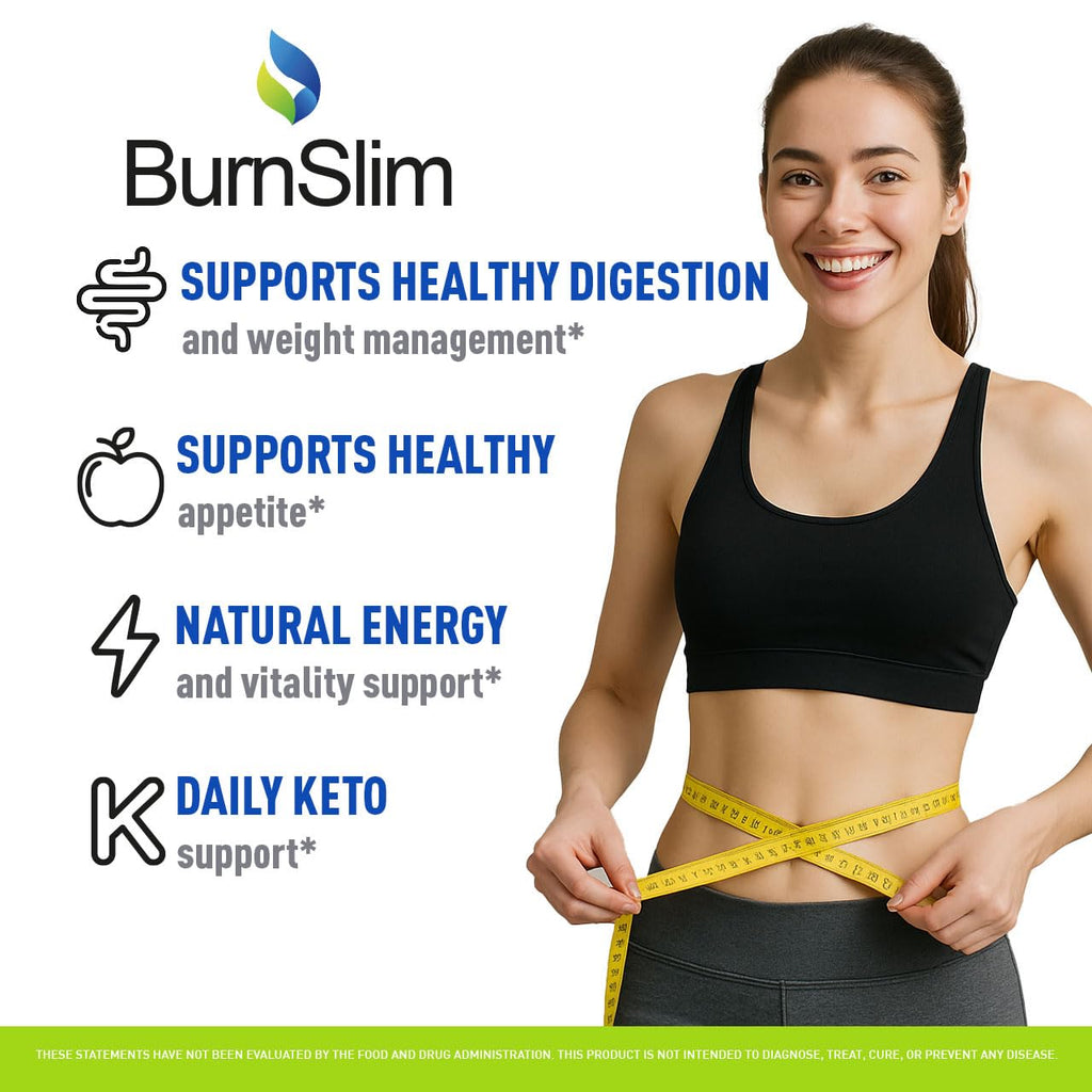 Burn Slim Capsules - Official BurnSlim Weight Pills Advanced Premium Formula Support, All Natural Burn Slim Vitamin Supplement for Overall Health & Wellness Reviews, 60 Capsules for 1 Month