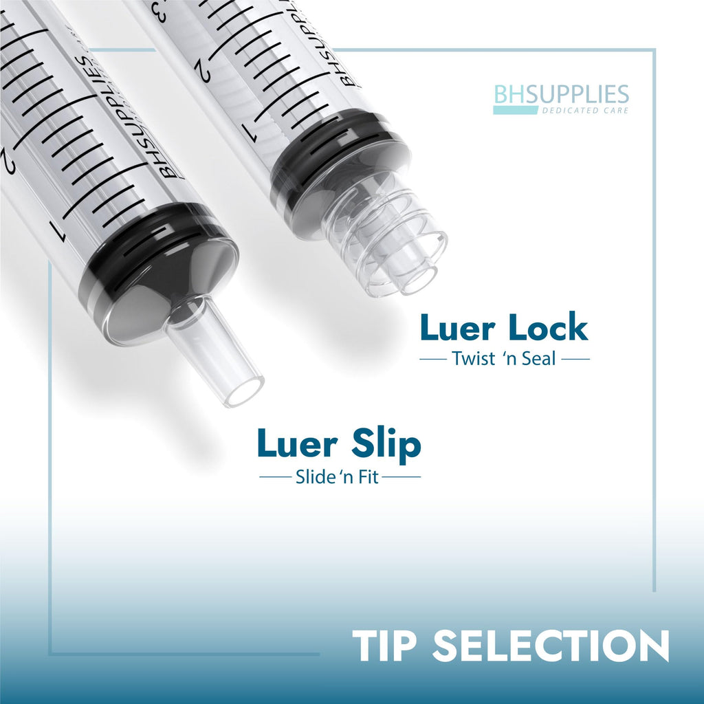 Bulk Case: BH Supplies 30mL Sterile Luer Lock Syringe - Individually Wrapped (600 Syringes, 12 Boxes of 50 Units)