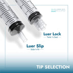 Bulk Case: BH Supplies 30mL Sterile Luer Lock Syringe - Individually Wrapped (600 Syringes, 12 Boxes of 50 Units)