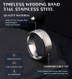 WAINIS 12Pcs Stainless Steel Vintage Signet Rings for Men