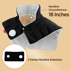 Comfytemp Heating Pad for Neck and Shoulders and Back, 2.6lb Weighted Electric Heating Pads, Large Heated Wrap, 9 Heat Settings & 11 Timer, Valentines Birthday Gifts for Women Men Mom Dad, Black