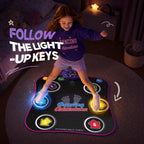 Dance Mat Toys with Bluetooth, Electronic Dance Pad for 3-12 Year Old Kids
