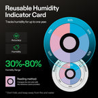 VIVOSUN 62% RH Two-Way Humidity Control Packs, Size 8 g, 20 Packs, Each for Storing 1 oz, Moisture Balancer with RH Indicator Card for Food Storage