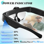 Magnifying Glass with Lights, Headband Hands Free Magnifying Glasses for Close Work, Flip-up Magnifier with 3 Color Temperature, 1.5X to 5.0X Lenses for Jewelry Crafts Soldering Repair (Black)