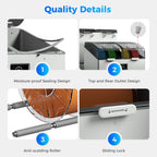 Creality Filament Dryer 4 Spools, Space Pi X4L Filament Storage Box, Dual Heating Chambers Dual 200W PTC Heats, Fast Drying Moisture-Free Storage, for PLA, PETG, TPU, ABS 1.75/2.85mm