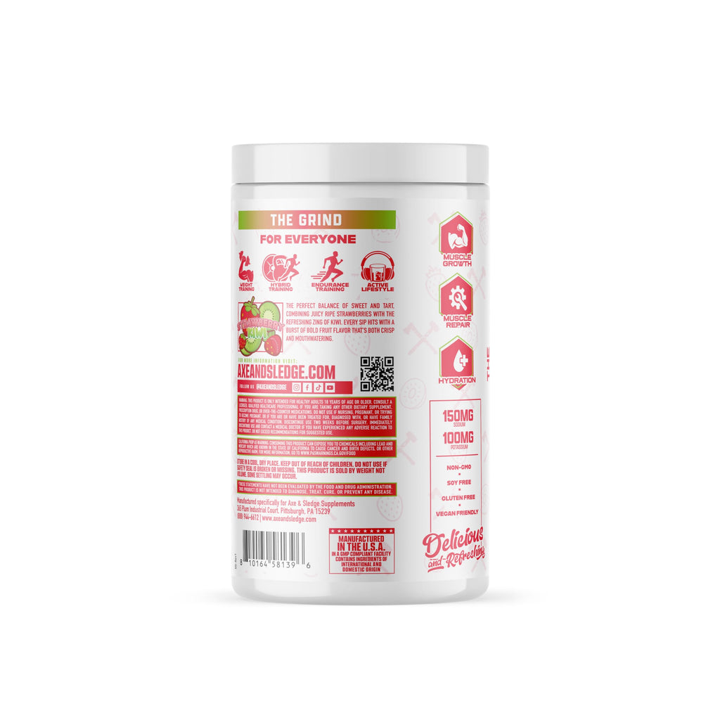The Grind Essential Amino Acids, Branched Chain Amino Acids, 30 Servings (Strawberry Kiwi)