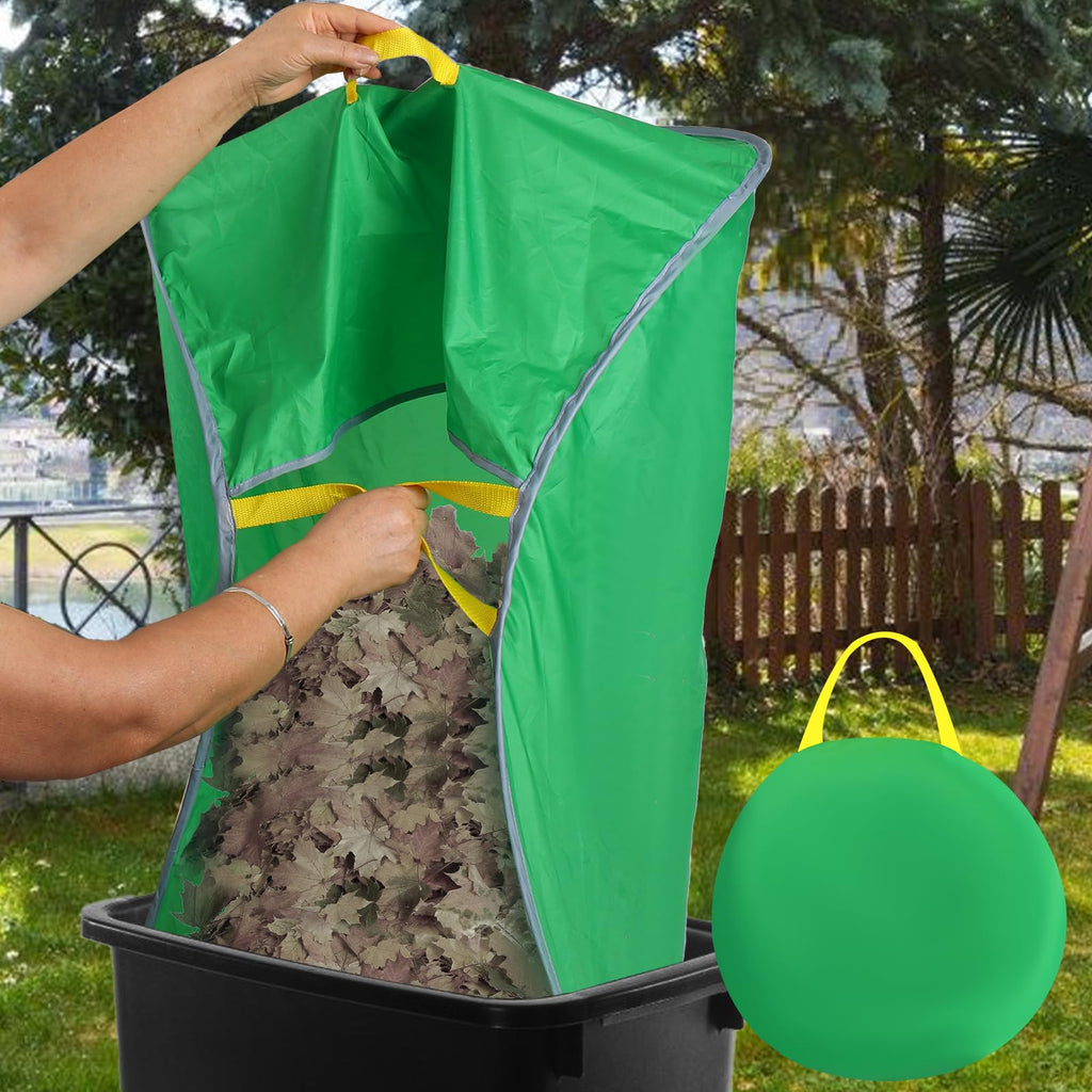 UQM Leaf Collector, Portable Pop Up Leaf Bags, Foldable Leaf Pick Up Tools