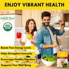 Sunlit Super 50/50 Organic Chlorella Spirulina Tablets - Super Greens Supplement for Immune Support, Gut Health, Mood & Energy - Rich in Chlorophyll, Amino Acids & Vegan Protein, 1000 Superfood Tabs