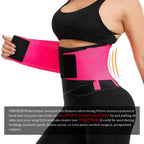 VENUZOR Waist Trainer Belt for Women - Waist Cincher Trimmer - Slimming Body Shaper Belt - Sport Girdle Belt (UP Graded)(FL Pink,2XL)