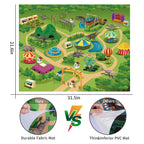 TEMI Dinosaur Truck Toys for Kids 3-5 Years, Tyrannosaurus Transport Car Carrier Truck with 8 Dinosaur Figures, Activity Play Mat, Dinosaur Eggs, Trees, Capture Jurassic Play Set for Boys and Girls