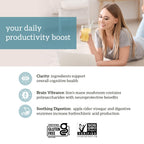 Organifi Pure - Promotes Stimulation in Learning, Memory, Focus, and Clarity - Brain Support with Superfoods - Gluten-Free and Non GMO - Best Served Cold, 30 Servings