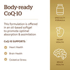 Solgar Megasorb CoQ-10 100 mg, 90 Softgels - Supports Healthy Aging - Coenzyme Q10 Supplement - Enhanced Absorption - Non-GMO, Gluten Free, Dairy Free - 90 Servings