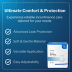 McKesson Ultra Briefs, [72 Count], Size L, 45-58 in. Incontinence Adult Diapers, Heavy Absorbency, Unisex, Disposable, Elastic Leg Gathers and Contoured Fit for Men and Women