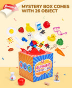 JoyCat Mystery Alphabet Box for Kids 26 PCS Letters Sorting Matching Game Activities Letter Sounds Fine Motor Learning Toys for Preschool Kindergarten Classroom - Easter Basket Stuffers Gifts