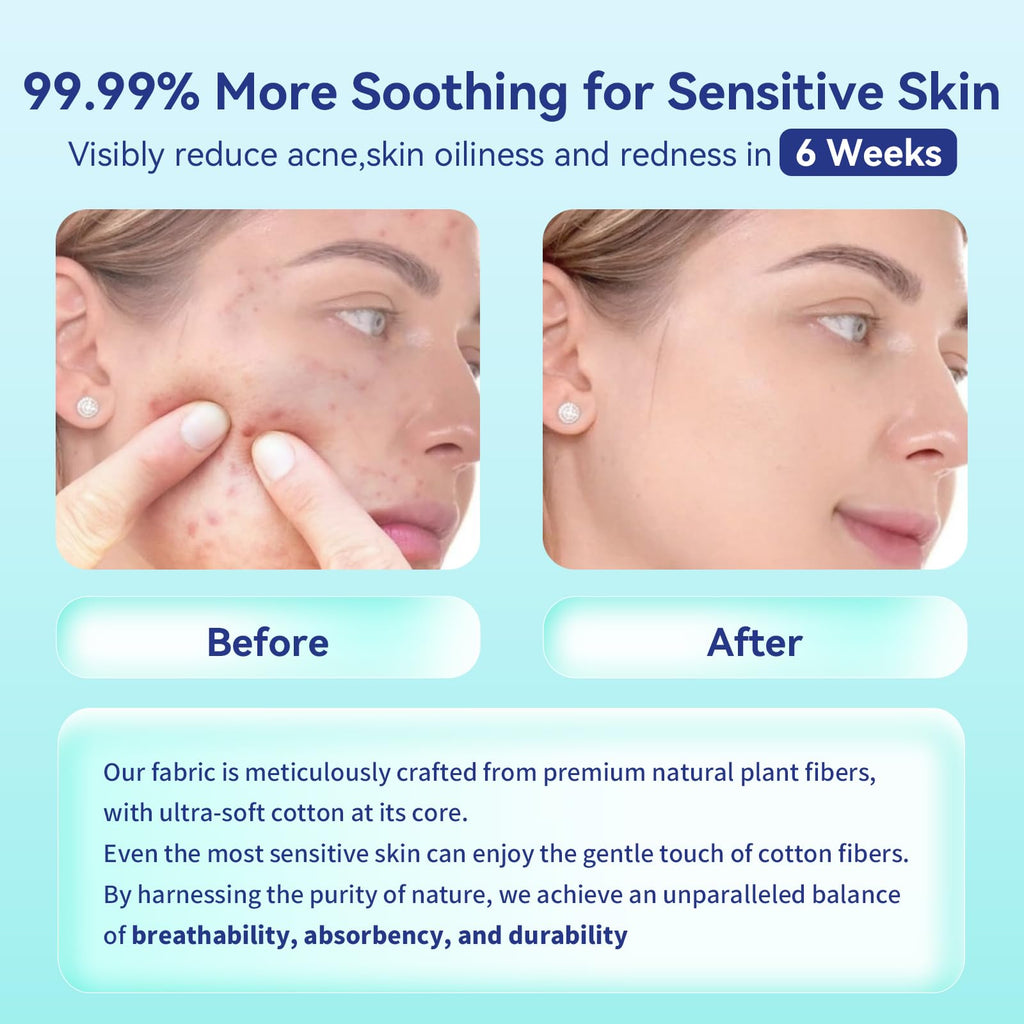 Ditoi Disposable Face Towels XL, Soft Cotton Facial Cleansing Cloths, Dry Face Towelettes for Makeup Removal, Sensitive Skin & Daily Skin Care,10"×12",100 Count