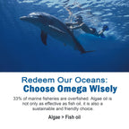 Vegan Omega 3 Gummies 1280mg + Vitamin D3 K2 (MK7), Omega 3 Fish Oil Alternative for Adults, w/Algae EPA 600mg & DHA 400mg, MCT Oil - No Fish Taste - for Brain, Eye, Immune Health, Sugar Free, 2 Pack