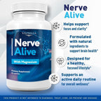 Nerve Alive Support Supplement for Neuropathy, with Magnesium, Advanced Formula Supports Healthy Function & Comfort Reviews - 300 Capsules
