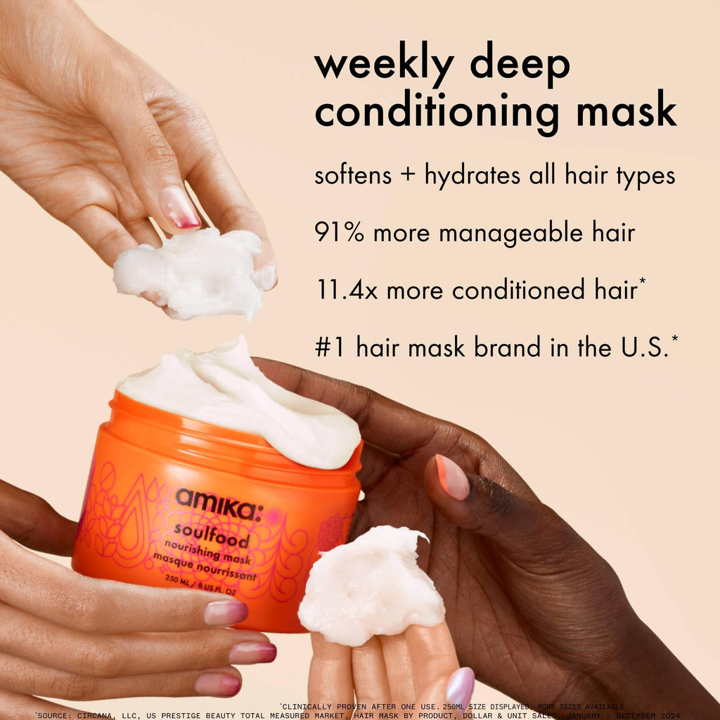 amika soulfood nourishing mask, 250ml