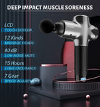 Massage Gun Deep Tissue Percussion Muscle Massage Gun for Athletes,Super Quiet Portable Electric Sport Massager,Handheld Deep Tissue Massager of Y8 Pro Max (Gray)