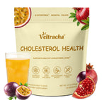 Veltracha Cholesterol Healthy Drink, Support Cholesterol Levels Drink with 600mg Beta-Sitosterol, Folate & Inositol, Zero Sugar and Vegan, Passion Fruit Flavor, 20 Servings