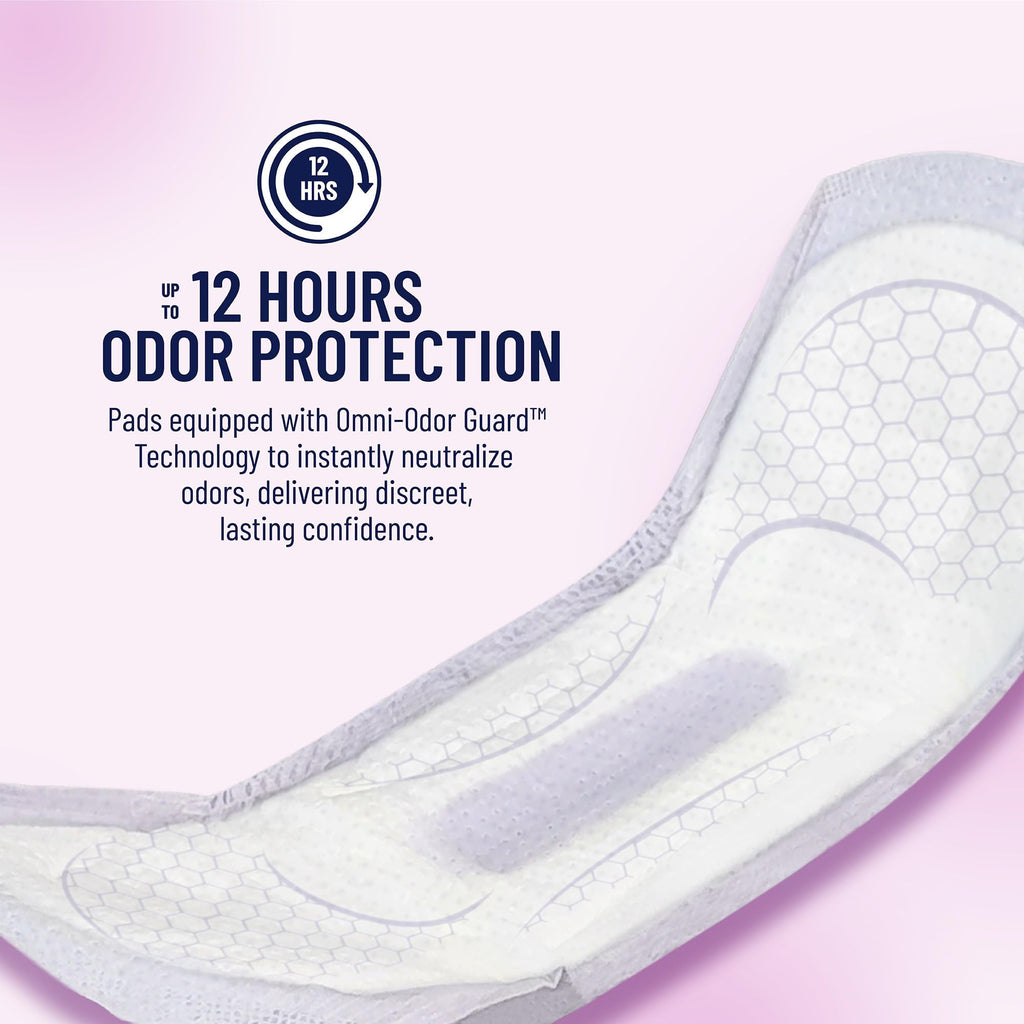 Prevail Incontinence Bladder Control Pads for Women, Maximum Absorbency, Long Length, 39 count