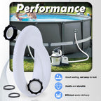 1.5" Pool Pump Hose Compatible with Intex Pump Sand Filters & Saltwater Systems, 29060E Pool Hoses Fit for Coleman Above Ground Pools Parts 59" Long