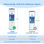 CS200 Jandy Pool Filter Cartridge, Compatible with Jandy CS200, R0462400, Pleatco PJANCS200, Ultral-B9, Filbur FC‑0823, Unicel C-8418, 1 Pack