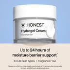 Honest Beauty Hydrogel Cream with Hyaluronic Acid, Lightweight Moisturizing Water, Gentle for Sensitive Skin, Fragrance-Free, Vegan 1.7, fl oz