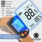 KNINE OUTDOORS Infrared Thermometer Laser Temperature Gun, -58℉ to 1112℉, Single Laser Targeting, Distance to Spot Ratio 12:1, for Cooking, Oven and Meat (Orange)