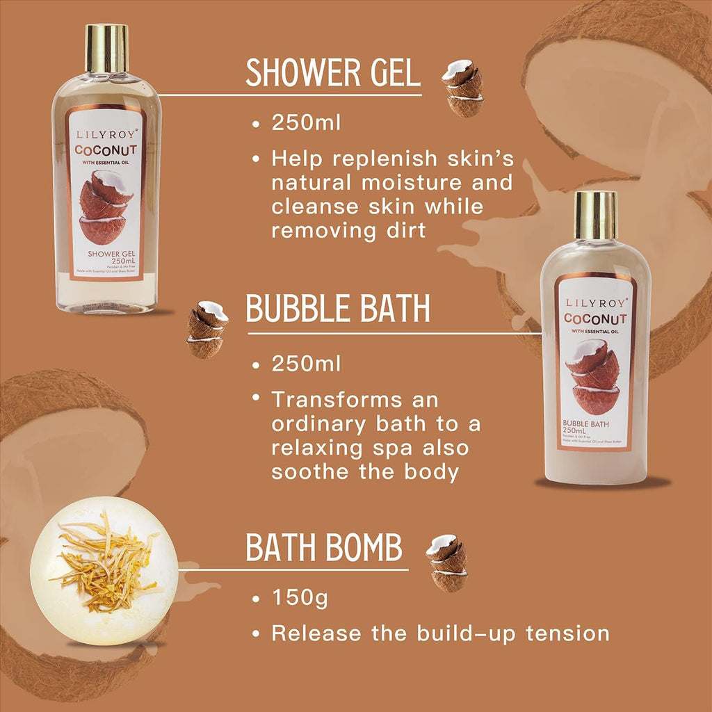 Mothers Day Gifts for Women - 8-Piece Luxury Bath & Body Gift Set for Women and Men Self Care Kit Spa Gift Baskets | Valentines Day Gifts, Birthday, Christmas Gift, All Occasion Present for Mom