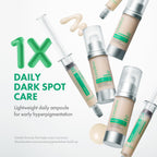 Easydew DW-EGF Melatoning Ampoule 1X - Hydrating Dark Spot Serum with Niacinamide & Glutathione for Uneven Skin - Fast Absorbing Day & Night Ampoule Korean Skin Care (Bottle 1.01 fl oz, EGF 1X)