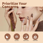 CANNI 6Pcs 9ml Hema-Free Nude Brown Fall Gel Nail Polish Set- Dark Brown Fall Colors Gel Polish Kit DIY at Home Salon Christmas New Year's Gifts for Girls
