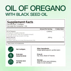 VivoNu Oil of Oregano Capsules, Balanced Oil of Oregano with Black Seed Oil, Organic OreganoOil Softgels,Carvacrol,Thymoquinone, Non-GMO (600pcs/2Bags)