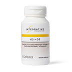 Integrative Therapeutics K2 + D3 - Supplement for Heart Health & Bone Strength* - Daily Vitamins for Calcium Absorption - Supports Vitality - Dairy-Free & Gluten-Free - 60 Count (60 Servings)