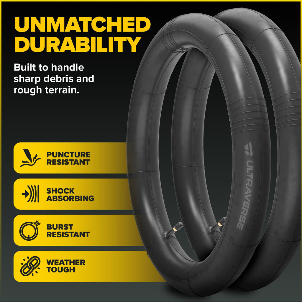 Ultraverse 20 x 4.0 Fat Bike Inner Tube Set, Schrader Valve, 2 Pack