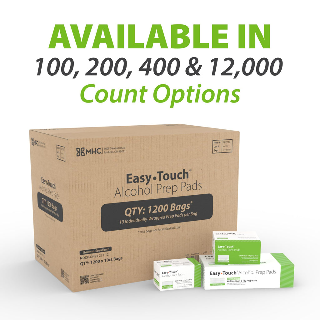 EasyTouch Alcohol Prep Pads (400 ct.)