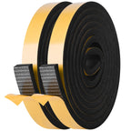 Self Adhesive Foam Tape Weatherstrip 1in x 3/8in x 33Ft High Density Foam Insulation Strips Foam Seal Weather Stripping with Strong Adhesive for Door and Window Sound Isolation Soundproofing