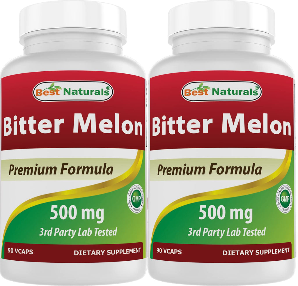 Best Naturals Bitter Melon 500 mg 90 Vcaps (90 Count (Pack of 2))