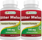 Best Naturals Bitter Melon 500 mg 90 Vcaps (90 Count (Pack of 2))