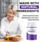 (2 Pack) Memotril Capsules - Official Memo Tril Advanced Brain Health Supplement Support Pills, All Natural Formula Memotril Vitamins For Overall Health & Wellness Reviews, 120 Capsules For 2 Months