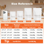 FireKylin 100 Pcs Resealable Bags, Paper Stand Up Pouches Bags with Matte Window for Small Businness, Zipper & Heat Sealable Treat Bags for Packaging(Inner Size 4.1" x 4.9"; Outer Size 4.7" x 7.9")