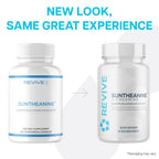 Revive MD Suntheanine L-Theanine Supplement for Men and Women - Supports Fatigue & Brain Function for Calm Mood, Mental Clarity, Focus & Relaxation - Vegan & Gluten-Free (60 Capsules, 60 Servings)