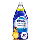 Dawn Platinum Dish Soap Fresh Rain Scent Liquid Dishwashing Detergent, Powerful Dawn Dish Soap for Tough Grease Removal, 30 oz