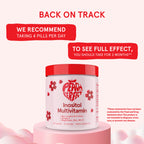 Peach Perfect Inositol Multivitamin – Myo-Inositol & D-Chiro 40:1 Blend, Omega-3, Vitamin D3, Magnesium, Zinc – Supports Women’s Health, Mood, Energy, Supplement – 30 SVG
