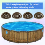 4-Pack Leg End Caps Footings 5 1/4" x 3 5/8"x1" for Frame Vertical Legs 2.5" x 1.75", Leg Caps Compatible with Coleman 18ft x 48in, 24ft x 52in, 22ft x 52in Round Above Ground Pool Foot Supports
