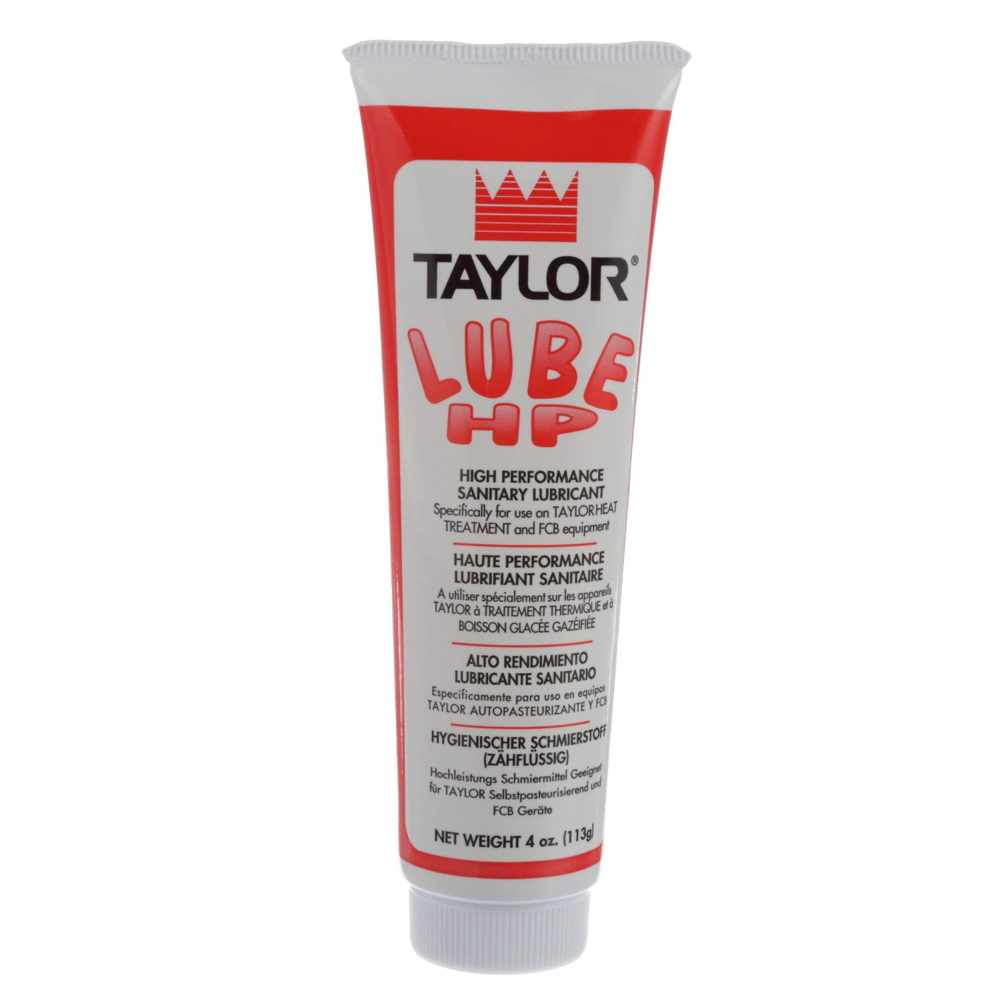 Taylor Red High Performance Food Grade Lubricant 4oz - Heat Treatment Soft Serve Machine Lube - NSF H1 Certified Sanitary Lubricant - Heavy Duty Grease by FryOilSaver Co.