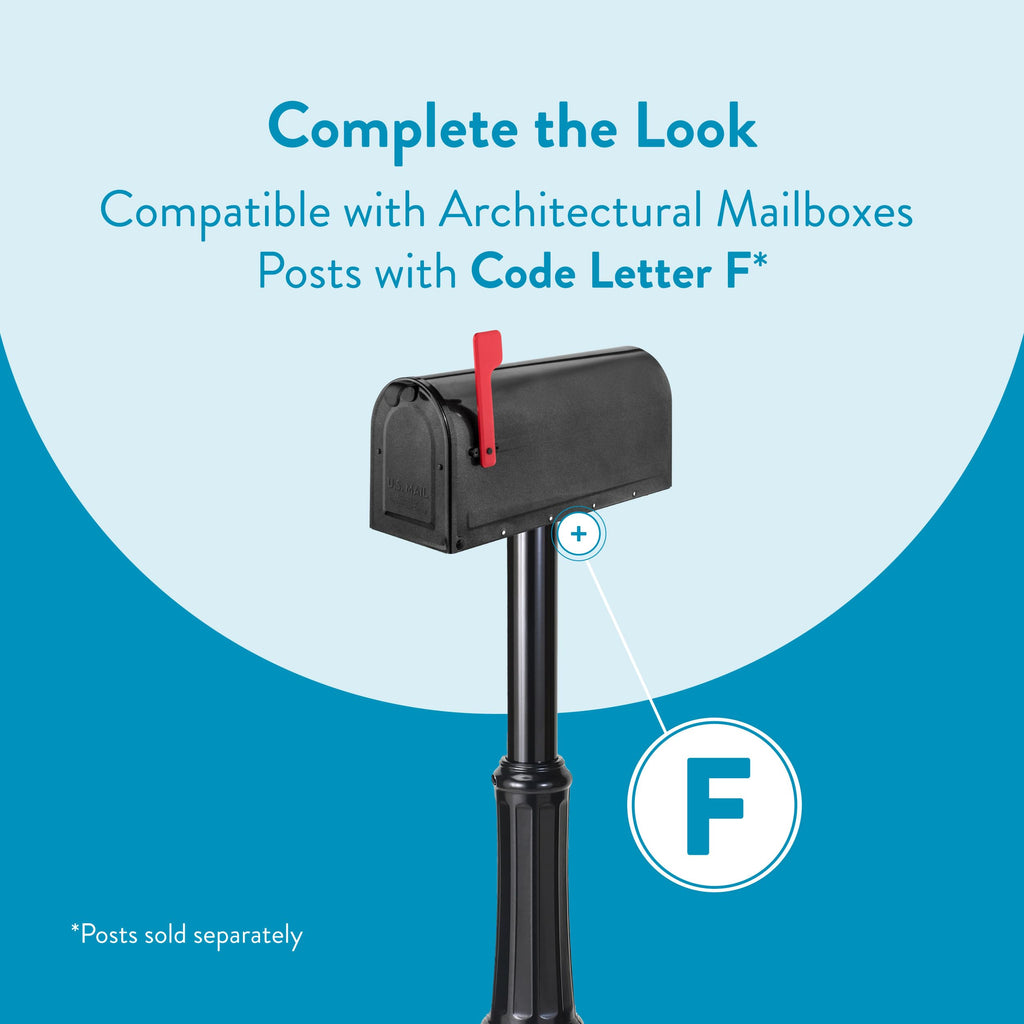 ARCHITECTURAL MAILBOXES 7600P-10 MB1 Mailbox, Medium, Pewter