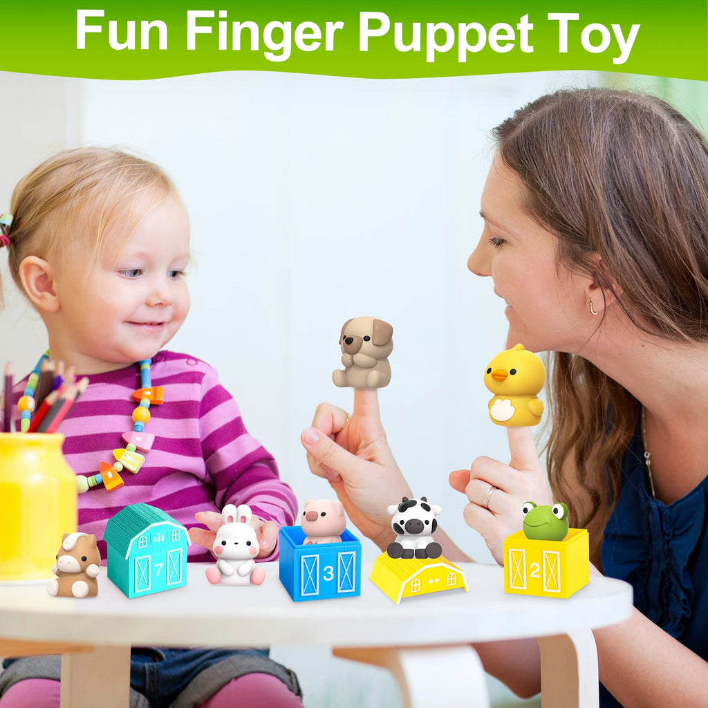 Farm Animal Toys for Toddler 1-3 Year Old, Montessori Toy Gift for Boy Girl