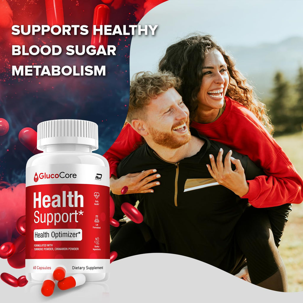 Gluco Core Capsules – GlucoCore Natural Blend Daily Health Supplement (1 Pack - 60 Capsules)